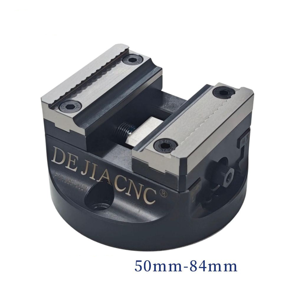 Dejia D125 Self centering 5 axis Vise with 45 dovetail teeth interchangeable jaws CNC high precision concentric vise image 2