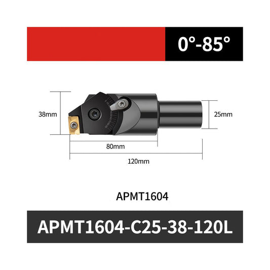 Універсальна регульована фаскова фреза 0-85° з пластинами APMT1604 / ADNT1603 — фото 2