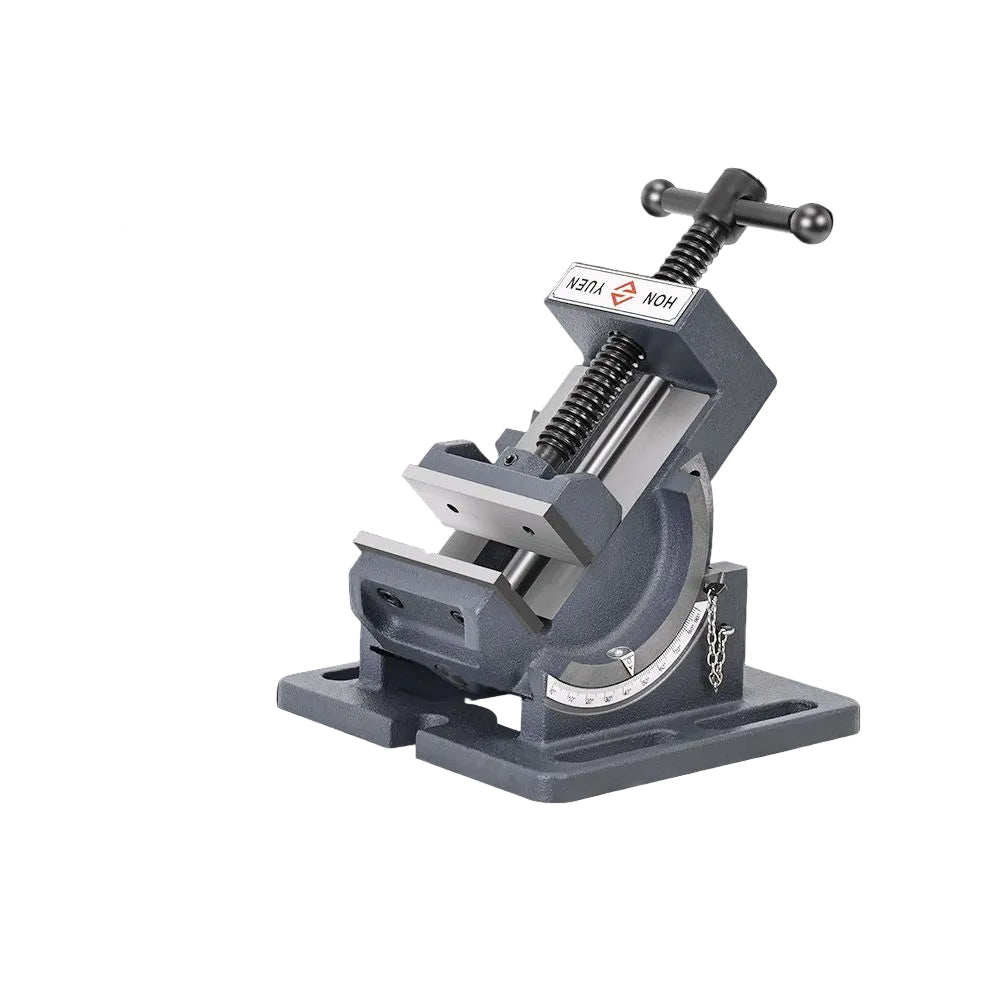 Hongyuan tiltable guide rod type angle flat jaw vise for drilling machine bench drills 90 degree angled small bench vise 3 inch and 4 inch direct sales image 0