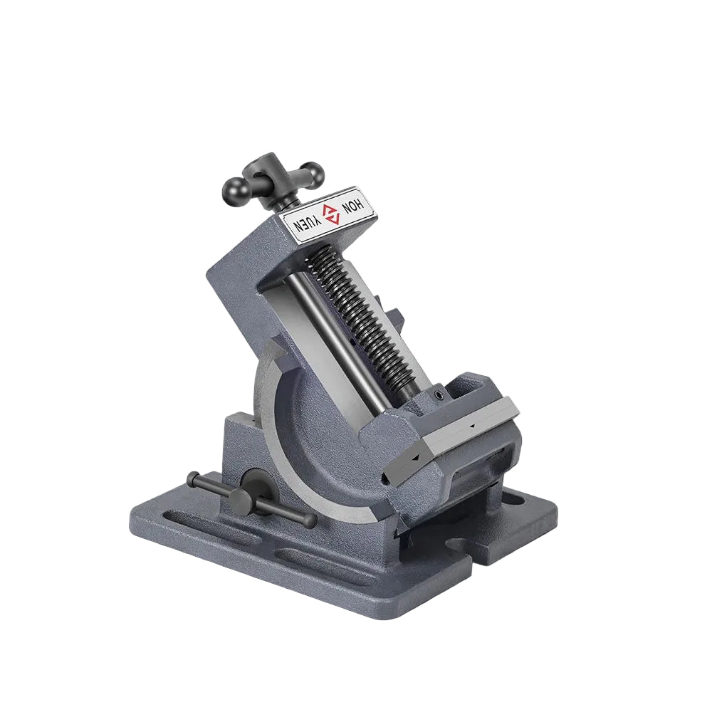 Hongyuan tiltable guide rod type angle flat jaw vise for drilling machine bench drills 90 degree angled small bench vise 3 inch and 4 inch direct sales image 1