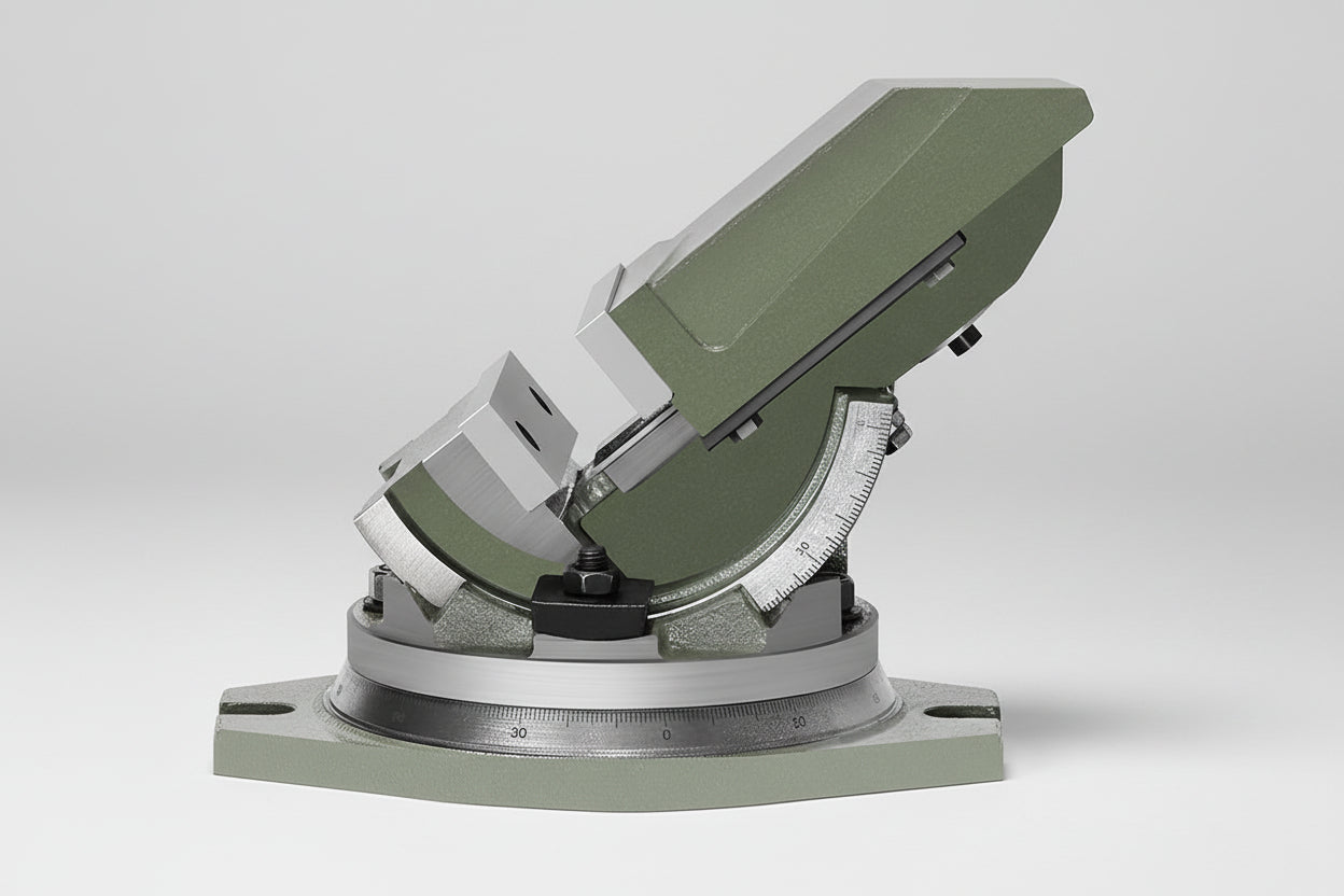 Jinfeng tilting precision angle flat jaw vises for milling machines angle fixed type bench vises 5 inch and 6 inch direct sales image 3