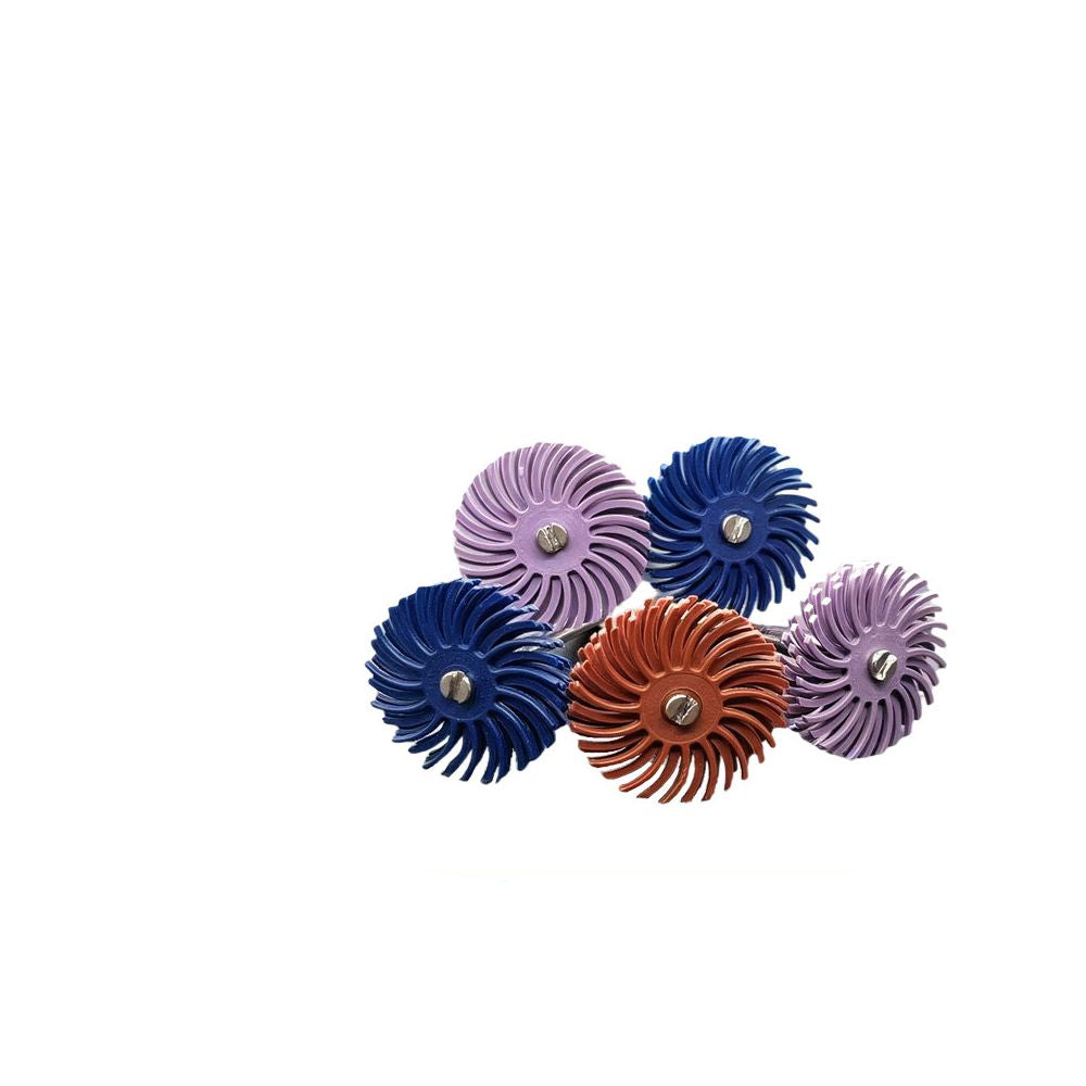 Polishing wheel for metal artifacts and wood carvings mini cyclone impeller T shaped deburring head image 0