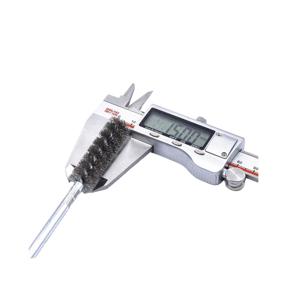 Pipe wire brush stainless steel inner bore industrial deburring brush with handle CNC rust removal grinding and polishing tool image 2
