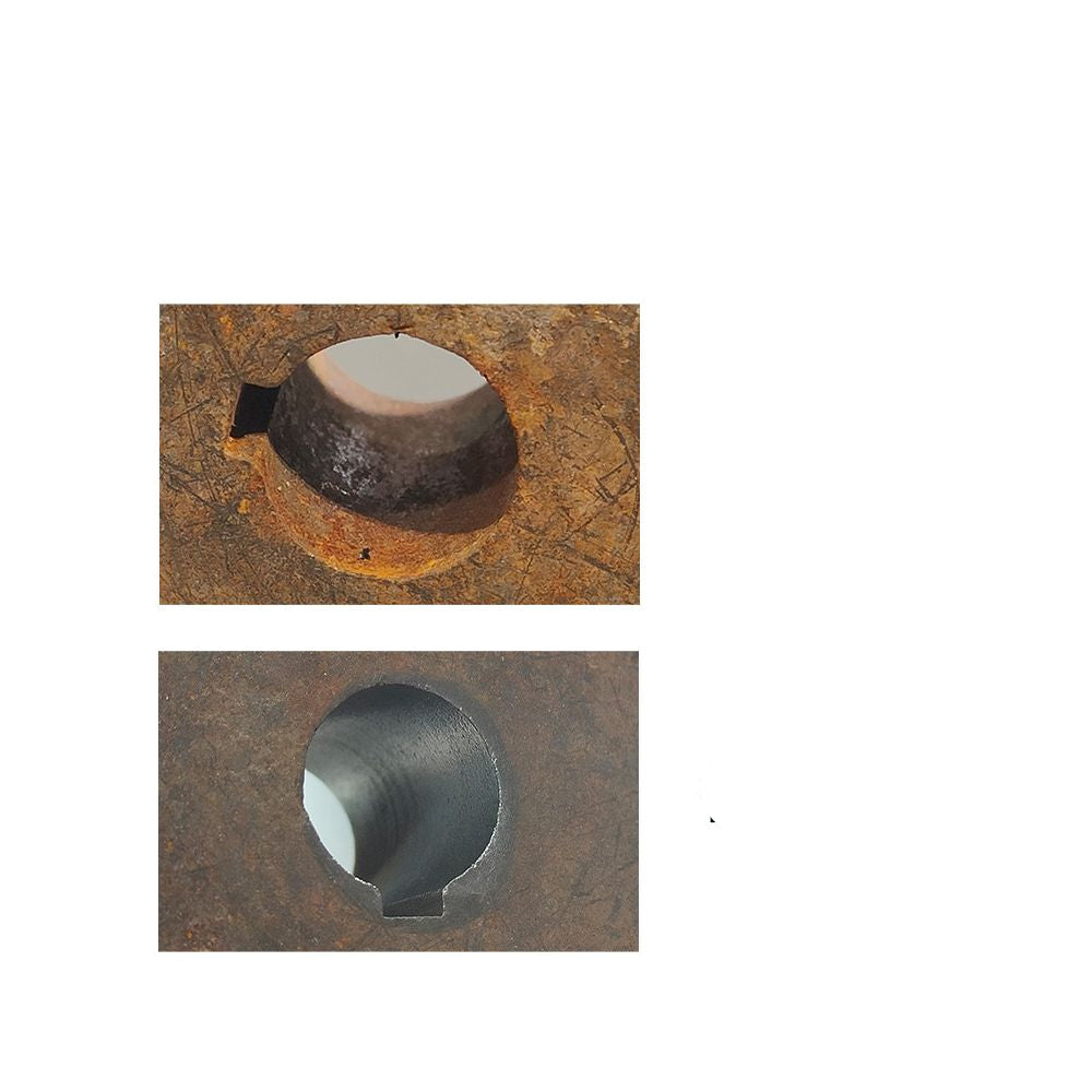 Pipe wire brush stainless steel inner bore industrial deburring brush with handle CNC rust removal grinding and polishing tool image 3