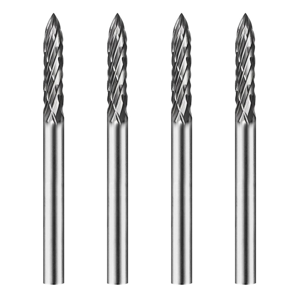 Golden Eagle Carbide File Tungsten Carbide Grinding Head Cylindrical Pointed Double Cut End Mill Rubber Drilling Plastic Tire Repair AG3 image 4