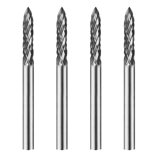 Golden Eagle Carbide File Tungsten Carbide Grinding Head Cylindrical Pointed Double Cut End Mill Rubber Drilling Plastic Tire Repair AG3 image 4