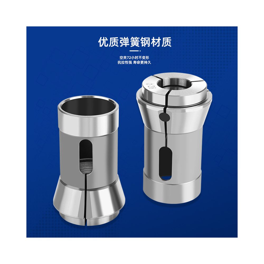 Zoto Taiwan High Precision CNC Lathe Chuck 173E 185E Front Push Flexible Chuck Spring Collet image 1
