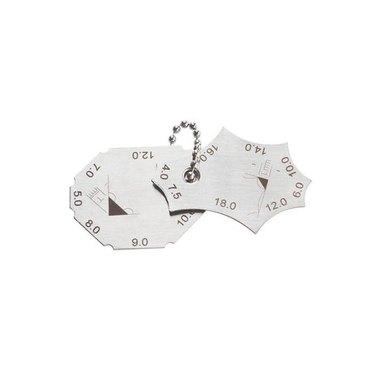 Two piece gauge precision weld seam inspection ruler corner weld seam gauge welding inspection ruler welding gauge weld fillet gauge image 5