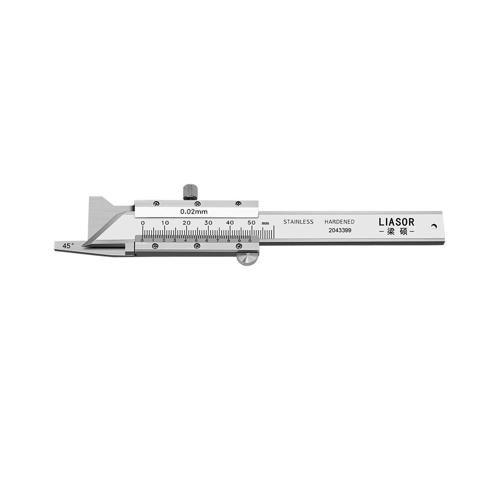 Shanghai Liangshuo Chamfering Vernier Calipers 0 10mm 15 20 30 45 60 Chamfering Gauge Chamfering Measuring Ruler image 5