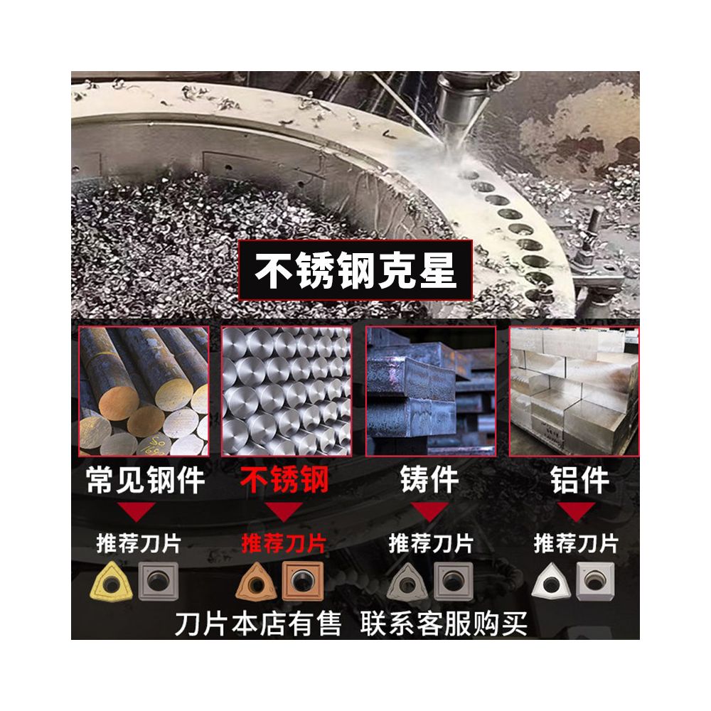 Flat bottomed deep hole extended lathe drill bit compatible with WC inserts high powered U rotation drill bit CNC water jet high speed drill bit image 2