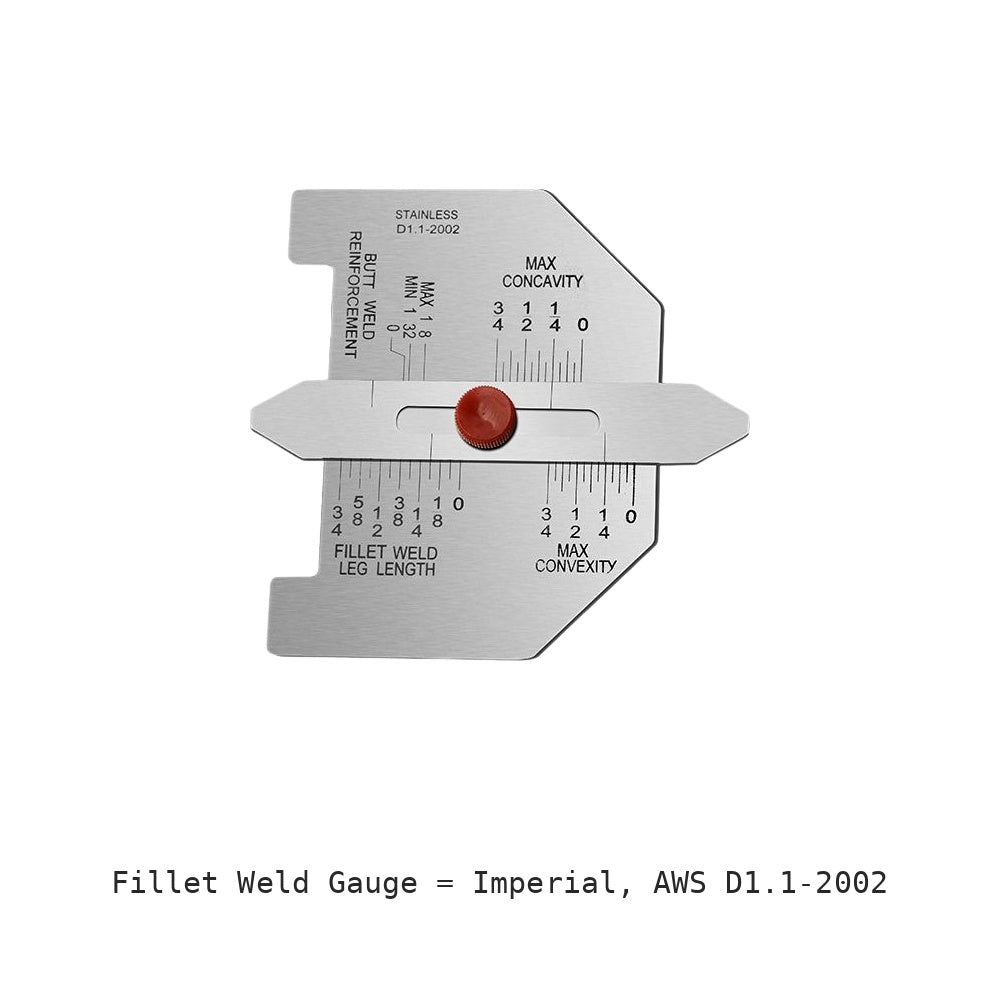 Fillet Weld Gauge: Imperial