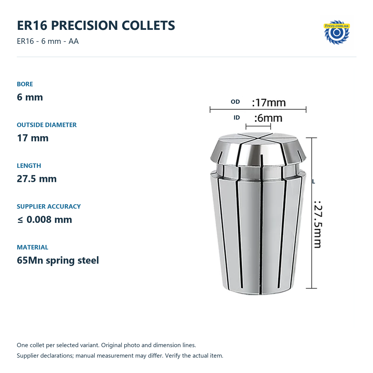 ER16 - 6 mm - AA0.008