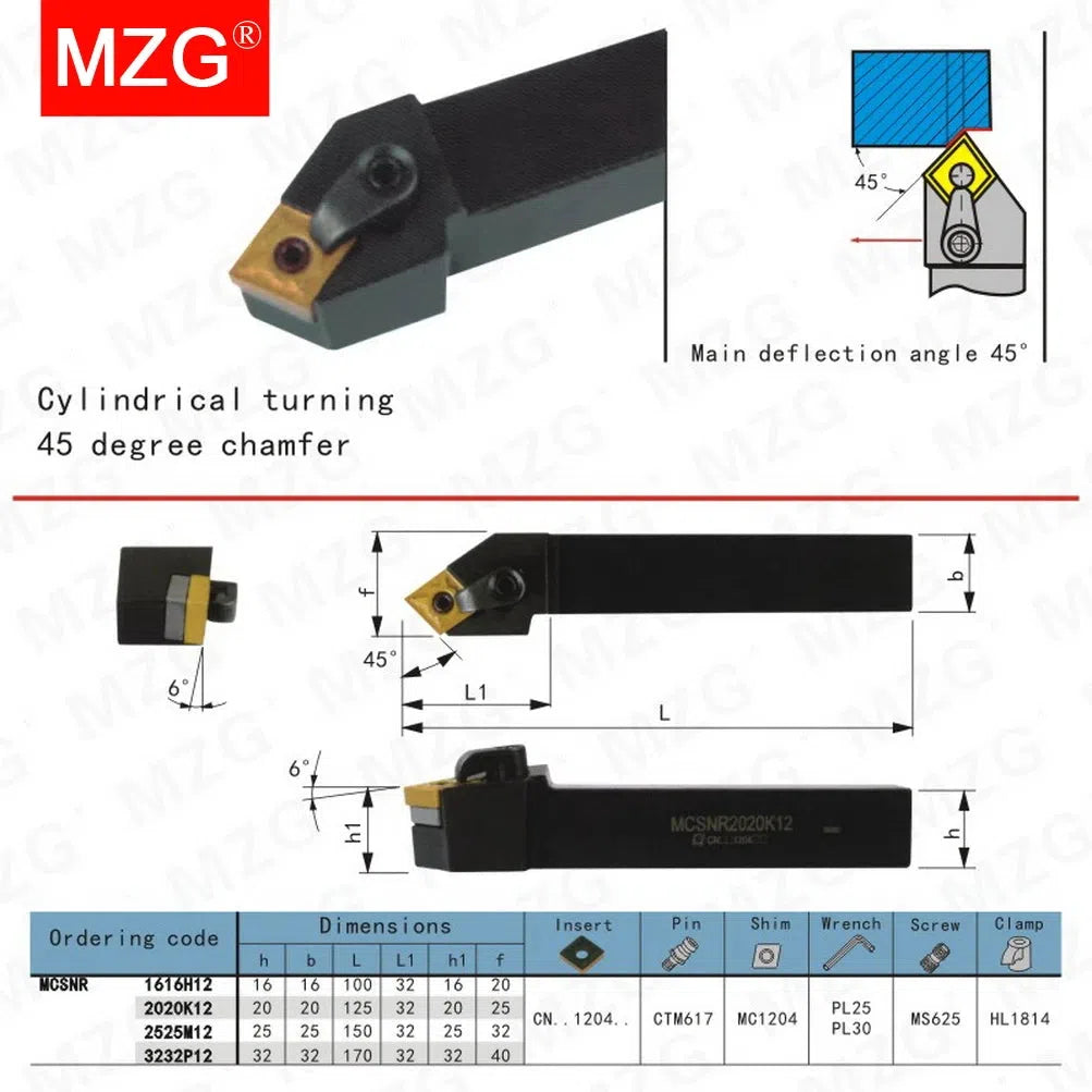 20мм, 25мм MCSNR, держатель резца, наружные инструменты, держатели резцов CNMG для металлообработки