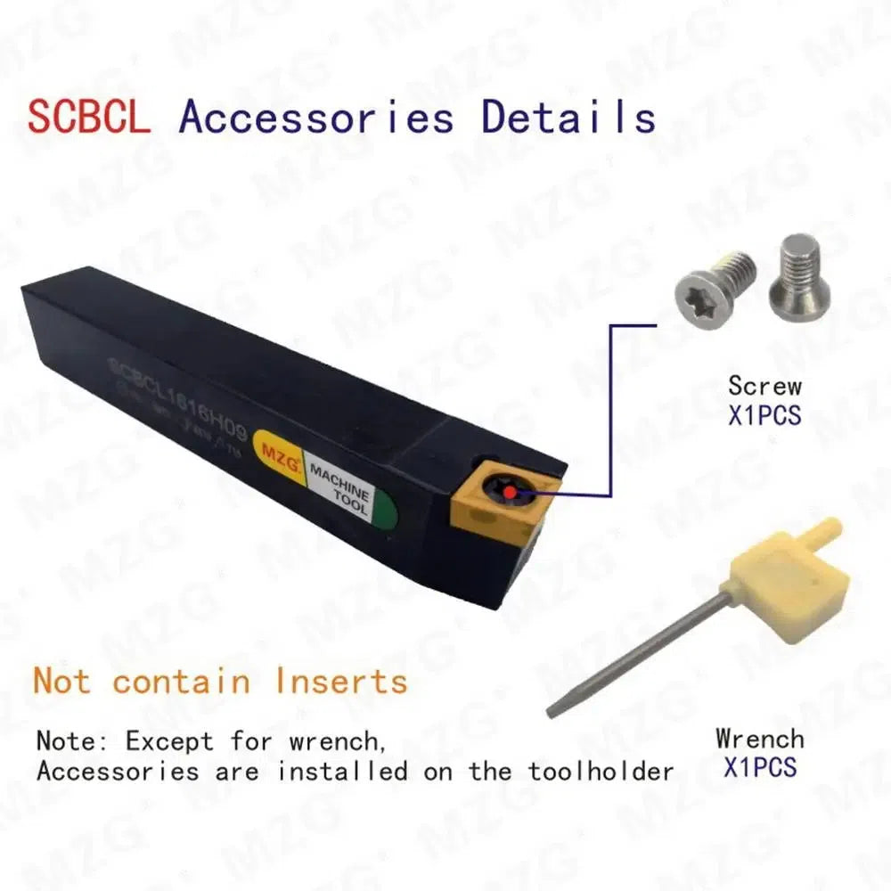 1616 1212 SCBCL 1212 CNC Поворотный держатель инструмента для токарного станка, режущая часть с зажимным стальным держателем для внешней расточки под вставку CCMT.