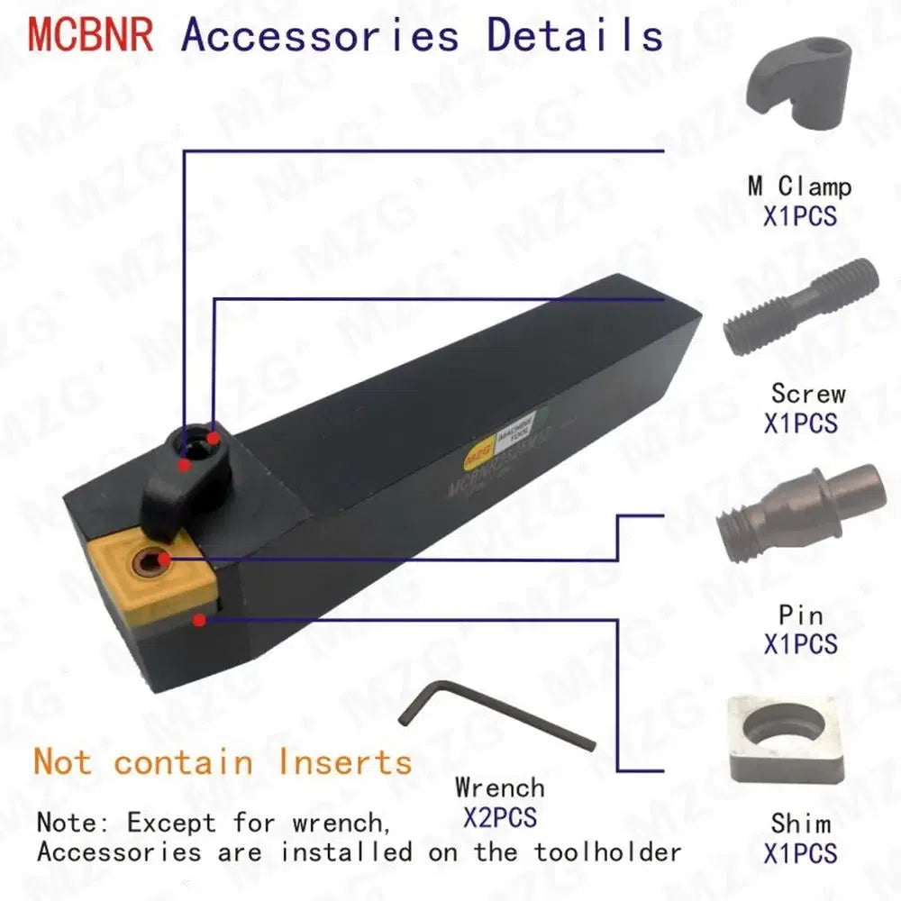 MCBNR2020K12 16mm 20mm 25mm CNC Внешний поворотный держатель инструмента с вставками из твердого сплава для токарного станка, расточной режущий держатель инструмента.