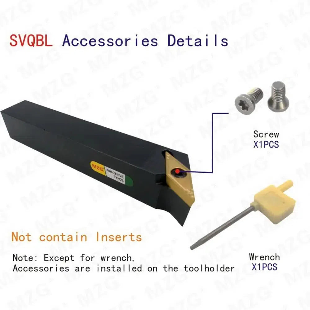 SVQBL 1616 2020 CNC Внешний поворотный держатель инструмента для токарного станка с режущей шиной VBMT, зажимной блокировкой для расточки.