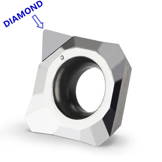 SEHT1204/SEMT120401 алмазные фрезы PCD для алюминия, токарные вставки для меди и латуни