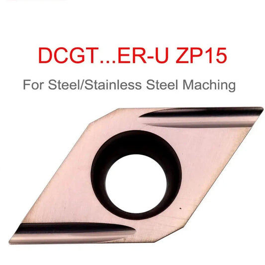 Пластина твердосплавная DCGT ER-U, EL-U 10 шт. — ER-U-ZP15, DCGT11T302