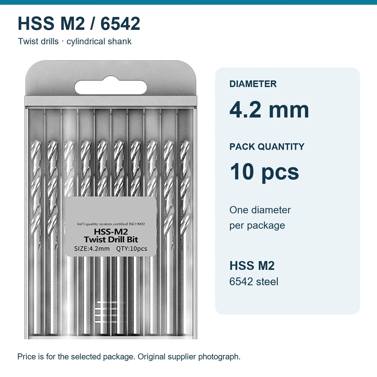 Свердла HSS M2 (6542), Ø1–13 мм — упаковки 5 і 10 шт.