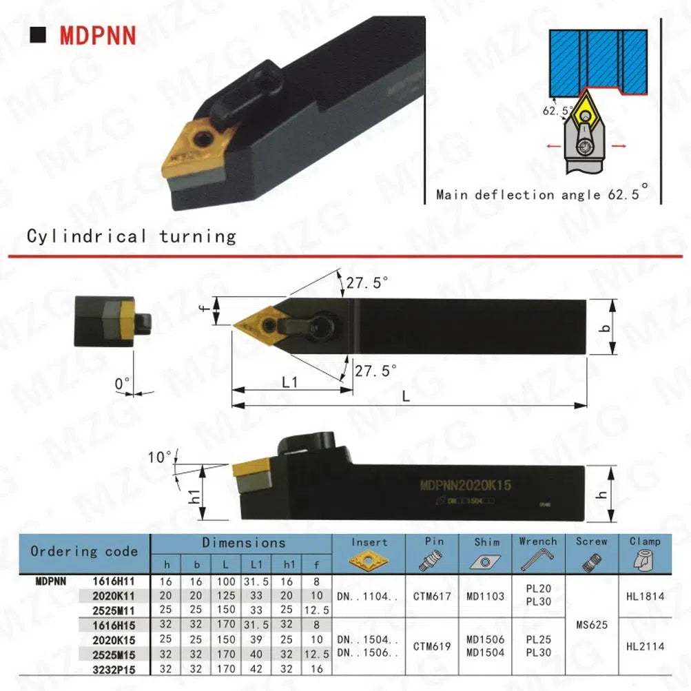 CNC 32ММ SCLCR, SCLCL, MDPNN 3232P, держатели инструментов для токарного станка, для вставок CCMT, наружный, расточная штанга