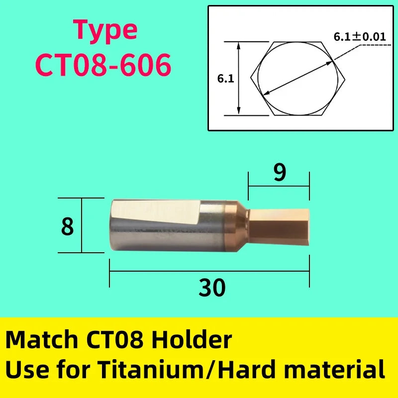 CT08: карбид-титановый ротационный инструмент с хвостовиком 8 мм для титана и твердых сталей