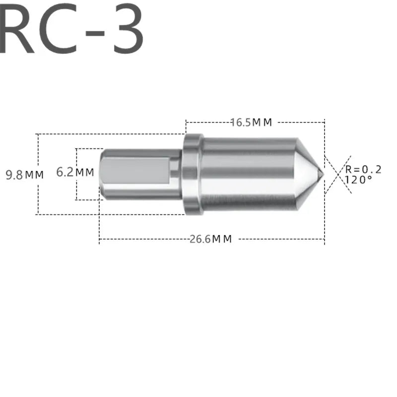 Алмазный индентор Роквелла HRC-3 RC-2 | Угол 120°, наконечник, принадлежности для твердомеров.