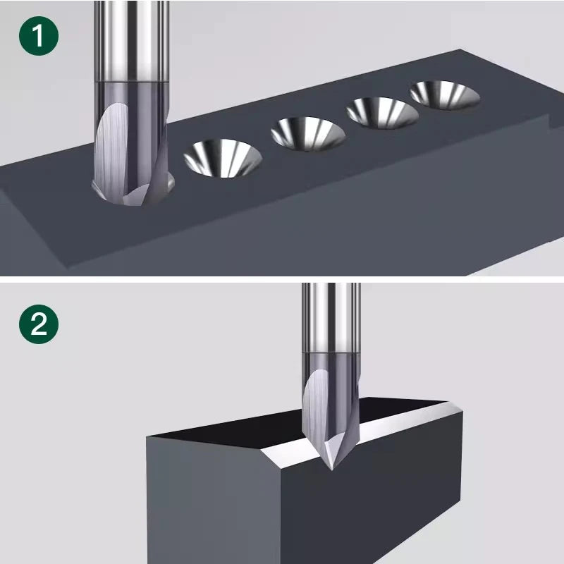 Вольфрамовое центрирующее сверло, 60/90/120 градусов, 3 спиральные режущие канавки, карбидное ЧПУ, фасонный резец для алюминия, стали, металла.
