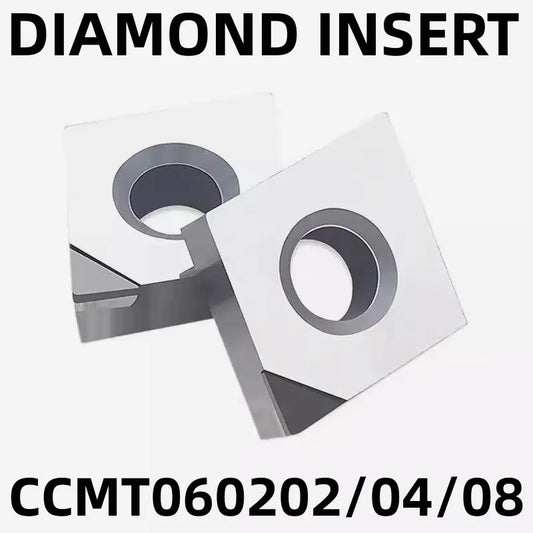 Алмазная вставка CCMT0602 (разные размеры), PCD/CBN, токарные резцы для алюминия