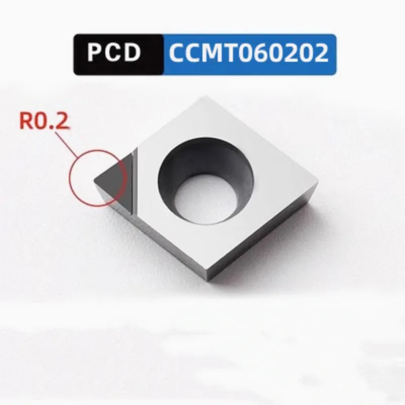 Алмазная вставка CCMT0602 (разные размеры), PCD/CBN, токарные резцы для алюминия