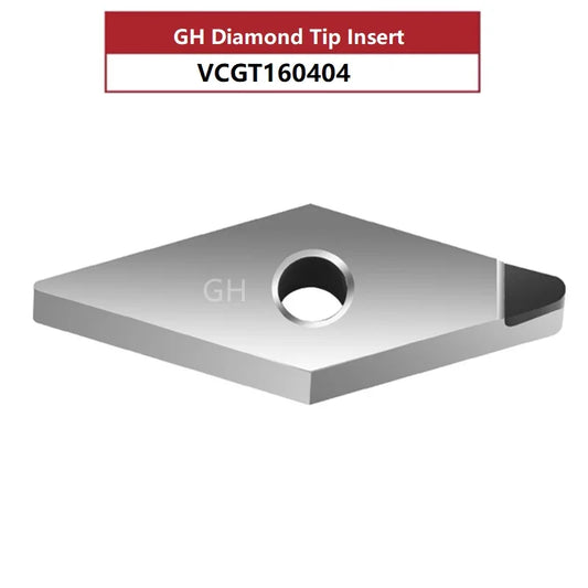 VCGT160404/VNMG160408 PCD алмазные вставки для токарных резцов, обработка алюминия и латуни