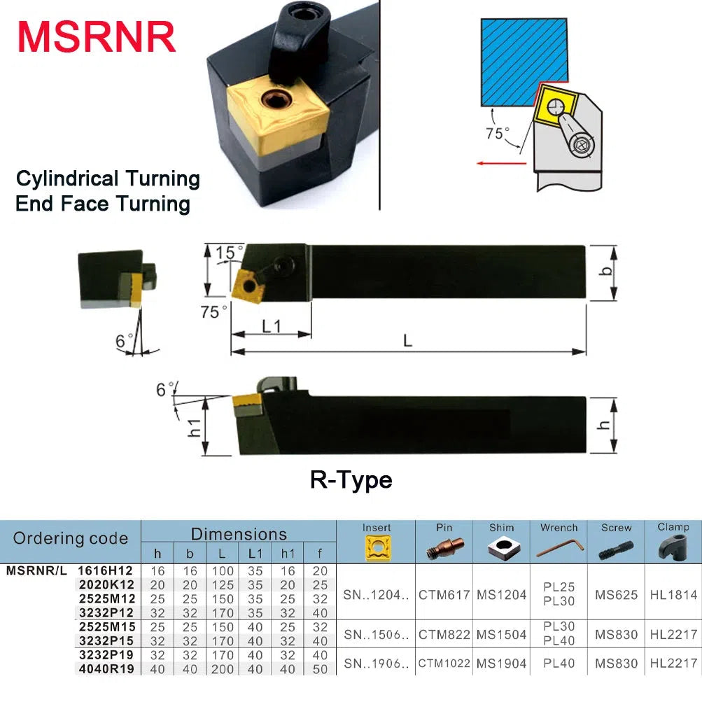 CNC 32MM MSKNR MSKNL MSDNN MSRNR Резец, поворотный держатель инструмента для вставок SNMG из твердого сплава, внешний держатель инструмента для расточного резеца.