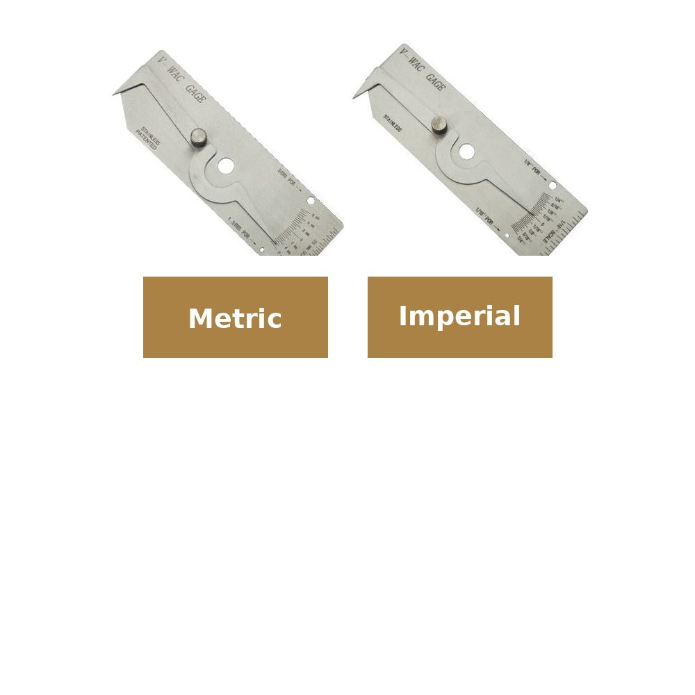 V-WAC Undercut Gauge - Metric and Imperial comparison