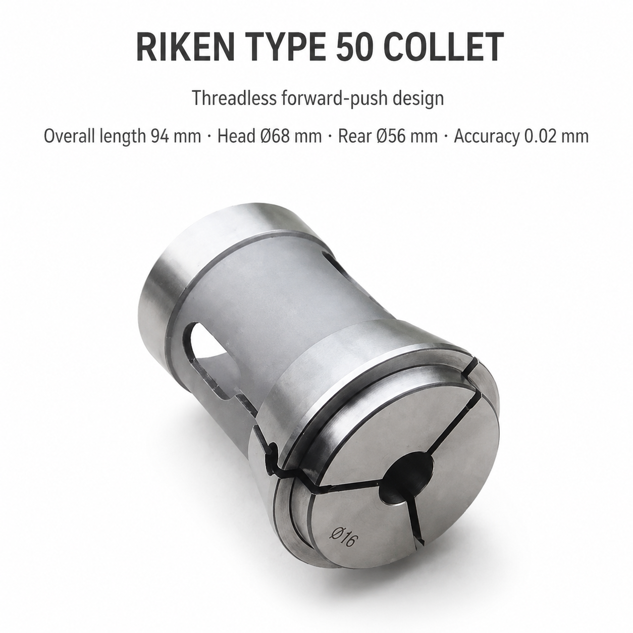 Цанга RIKEN тип 50 без різьби, переднього затиску