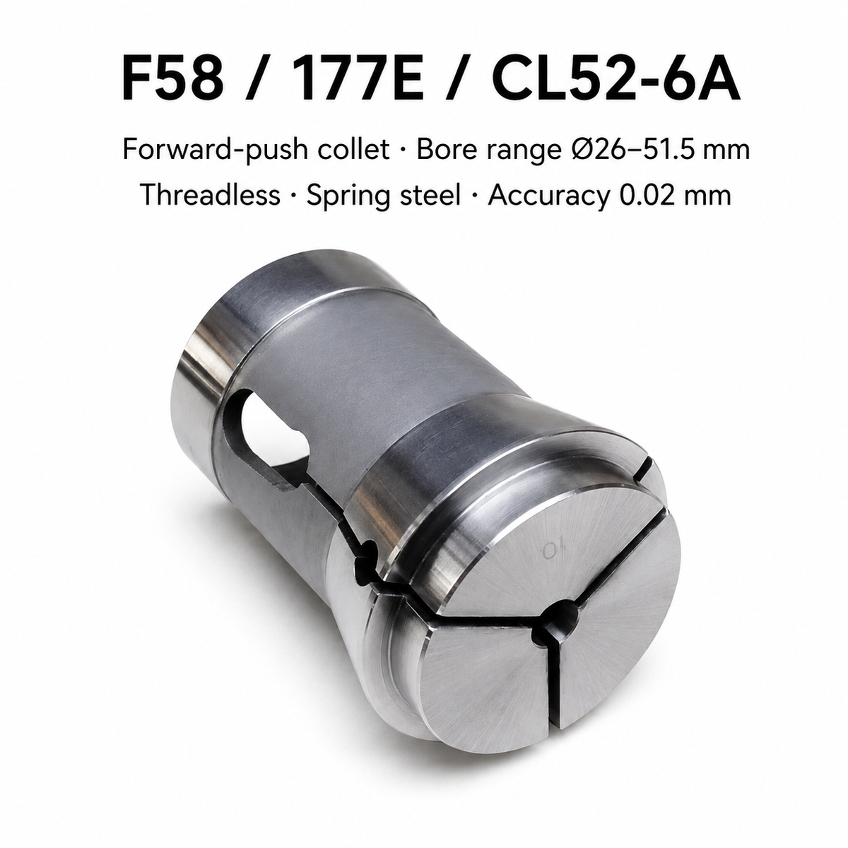 Цанга F58 / 177E / CL52-6A переднього затиску, Ø26–51.5 мм