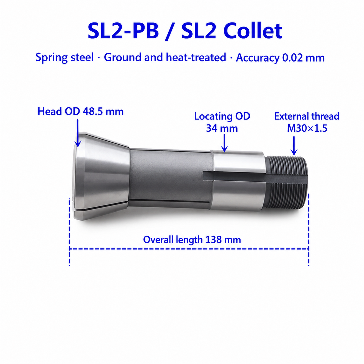 Цанга для токарного верстата SL2-PB, SL2