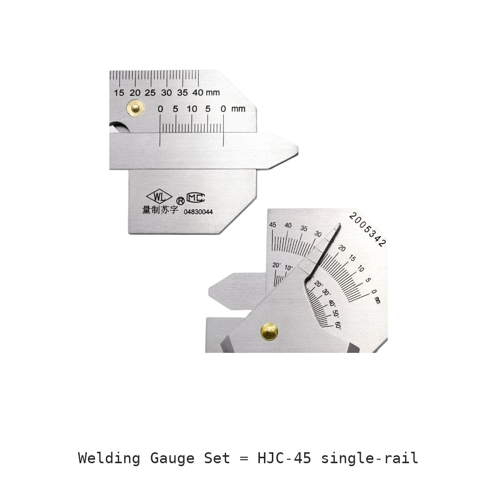 Welding Gauge Set: HJC-45 single-rail