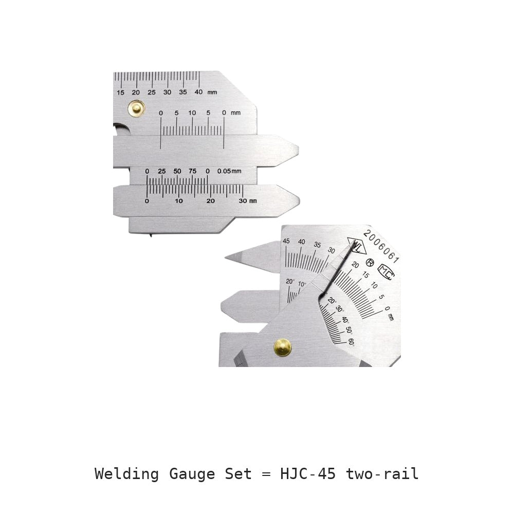 Welding Gauge Set: HJC-45 two-rail