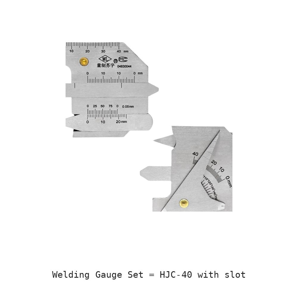 Welding Gauge Set: HJC-40 with slot