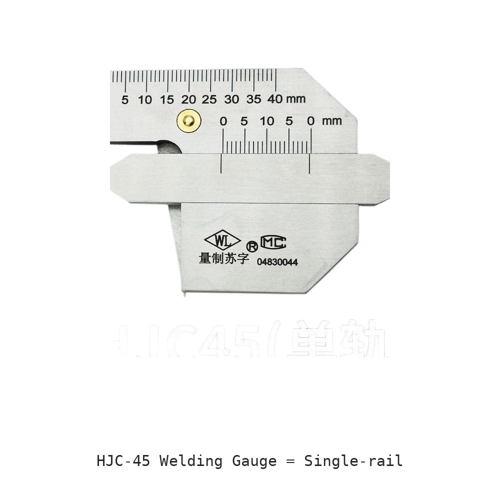 HJC-45 Welding Gauge: Single-rail