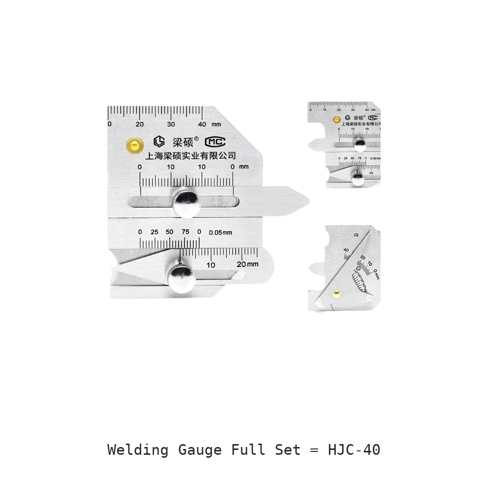 Welding Gauge Full Set: HJC-40