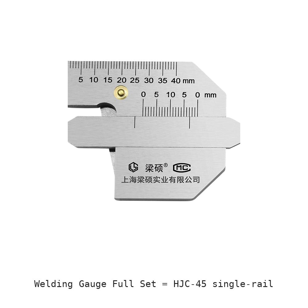 Welding Gauge Full Set: HJC-45 single-rail