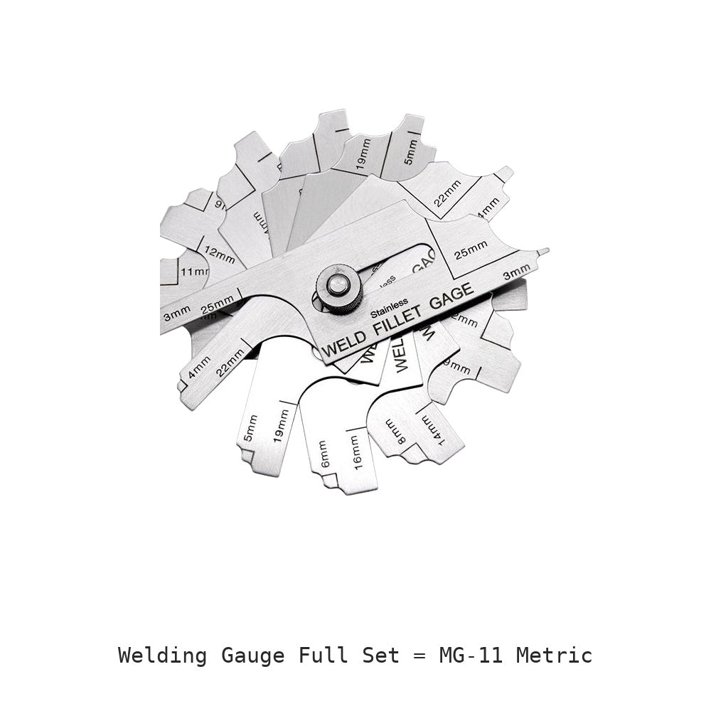 Welding Gauge Full Set: MG-11 Metric