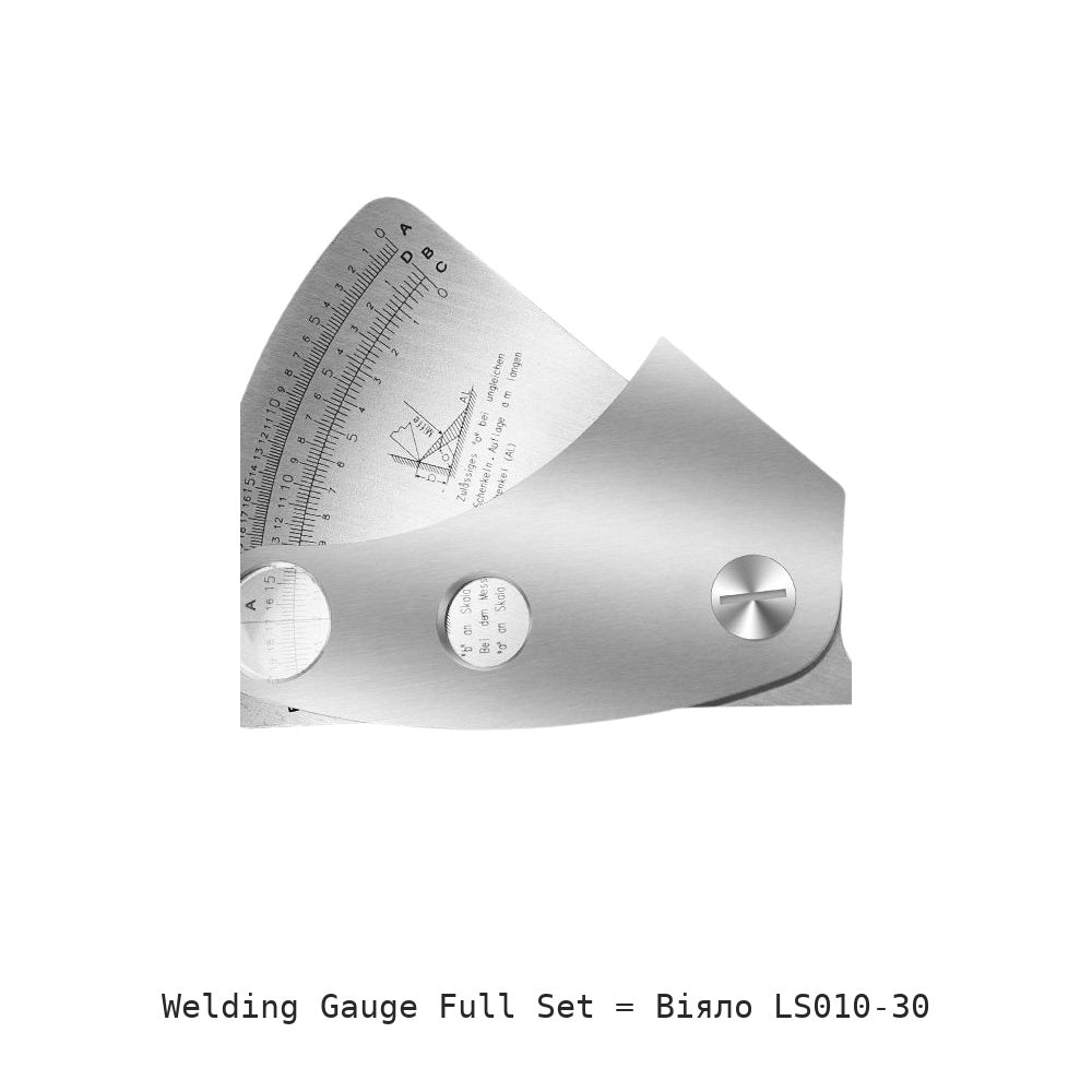 Welding Gauge Full Set: Віяло LS010-30