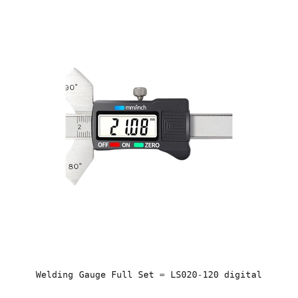 Welding Gauge Full Set: LS020-120 digital