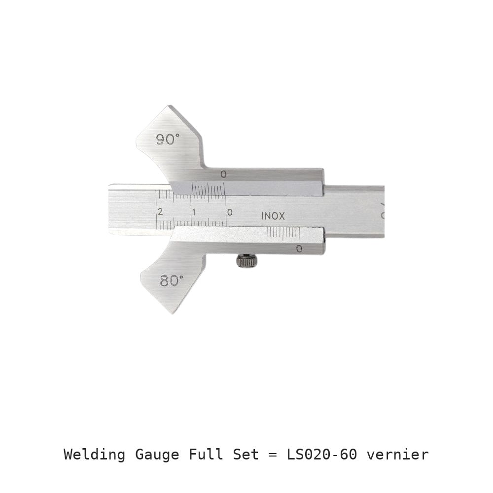 Welding Gauge Full Set: LS020-60 vernier