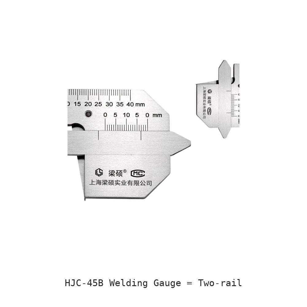 HJC-45B Welding Gauge: Two-rail
