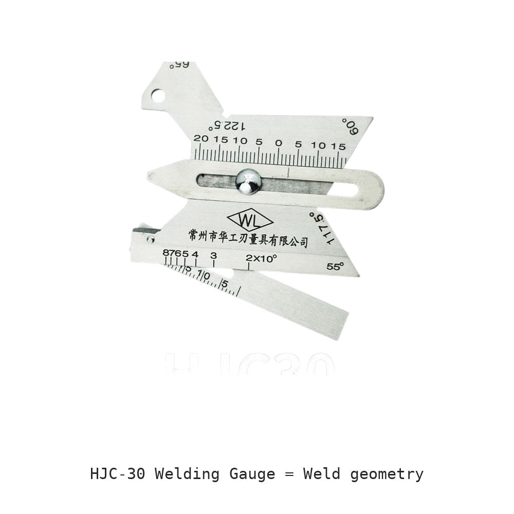 HJC-30 Welding Gauge: Weld geometry