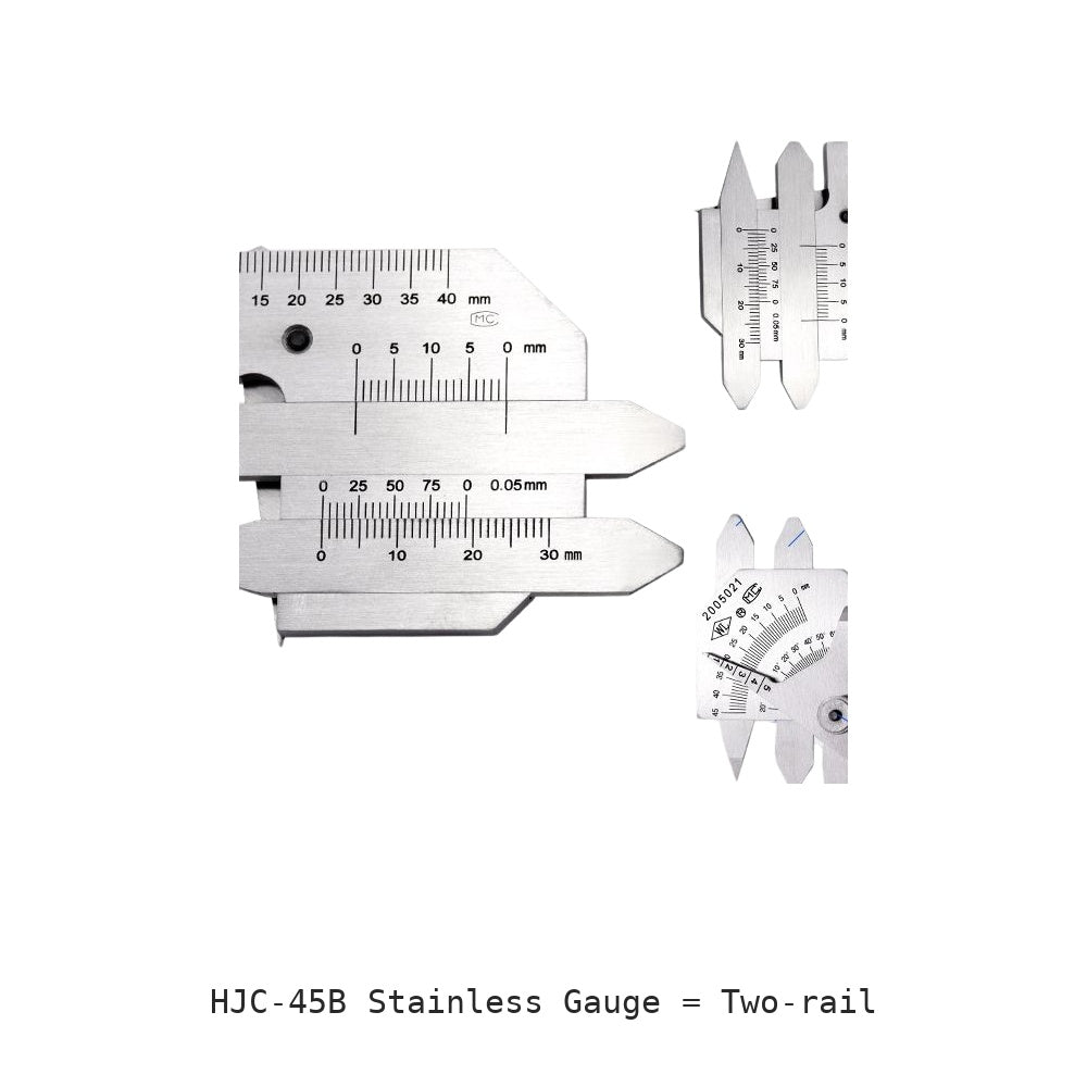 HJC-45B Stainless Gauge: Two-rail