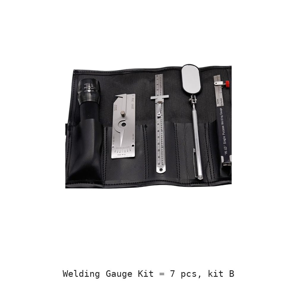 Welding Gauge Kit: 7 pcs, kit B