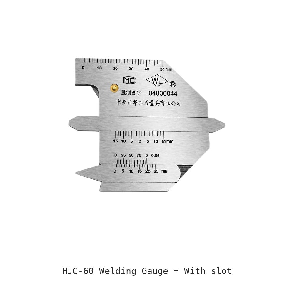 HJC-60 Welding Gauge: With slot